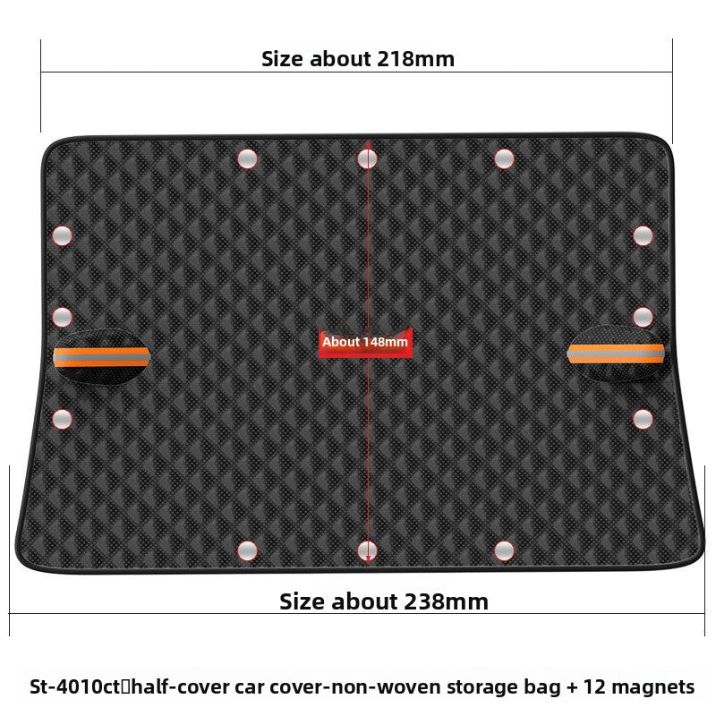 Car sunshade and snow protection front windshield